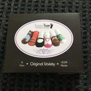 JazzyToes Girls Variety Socks 12-24 month